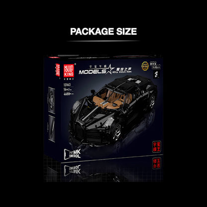 package size of mould king bugatti la voiture noire building blocks model toy car