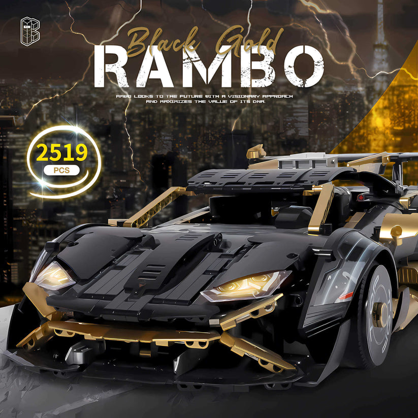 Tongshengju Building Blocks Toy 1:10 Lambo Huracán STO Model Sports Ca ...