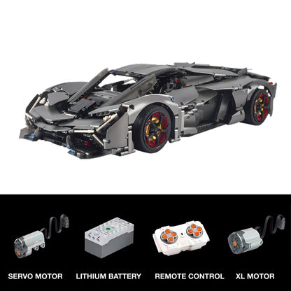 dynamic version of lamborghini terzo millennio building block model toy car