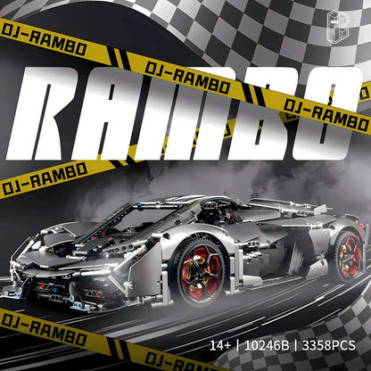 lamborghini terzo millennio building block toy car from kbox 10246B