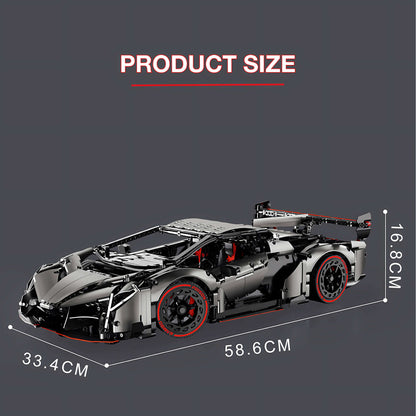 product size of kbox lamborghini veneos supercar building blocks model toy car