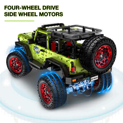im.master off-road beast building blocks model toy car four wheel drive side wheel motors