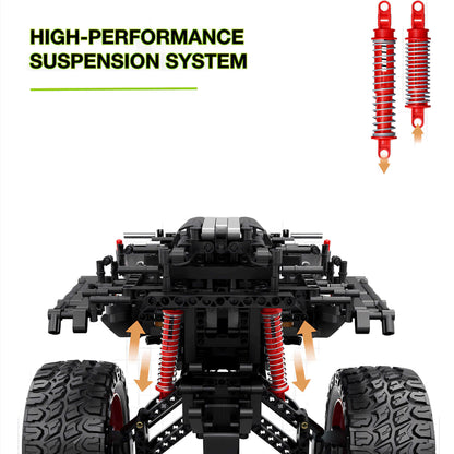 im.master off-road beast building blocks model toy car high performance suspension system