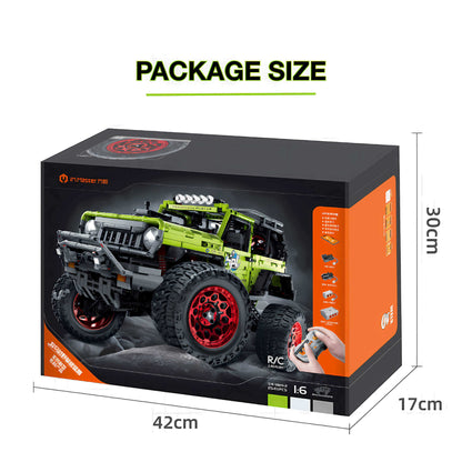 package size of im.master off-road beast building blocks model toy car