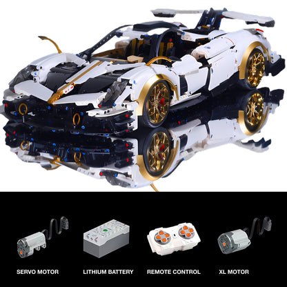 Tongshengju Building the 1:8 Pagani Huayra model with 3428 bricks