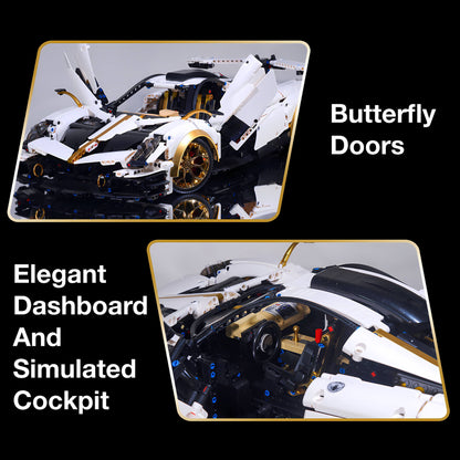 Tongshengju Building the 1:8 Pagani Huayra model with 3428 bricks
