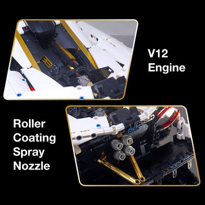 Tongshengju Building the 1:8 Pagani Huayra model with 3428 bricks