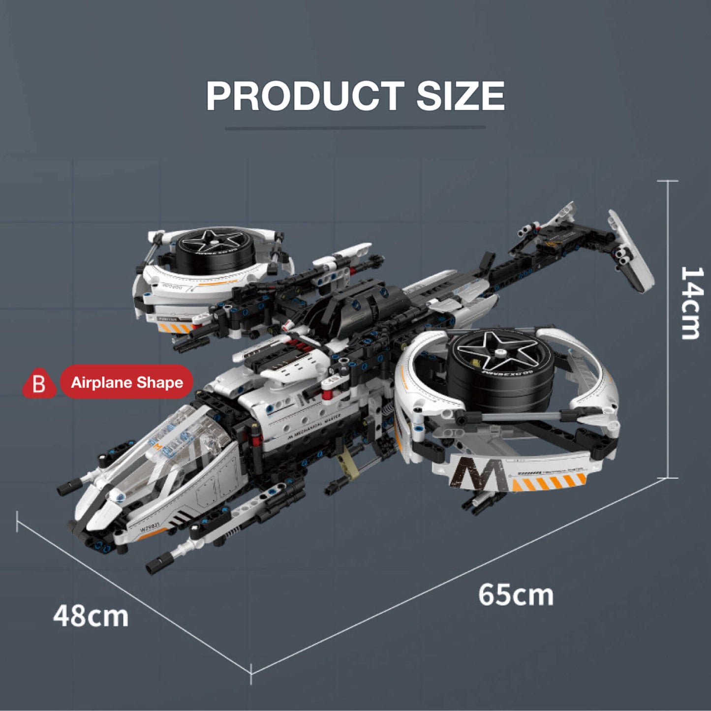 product size of im master porsche 911 building block model toy car airplane shape