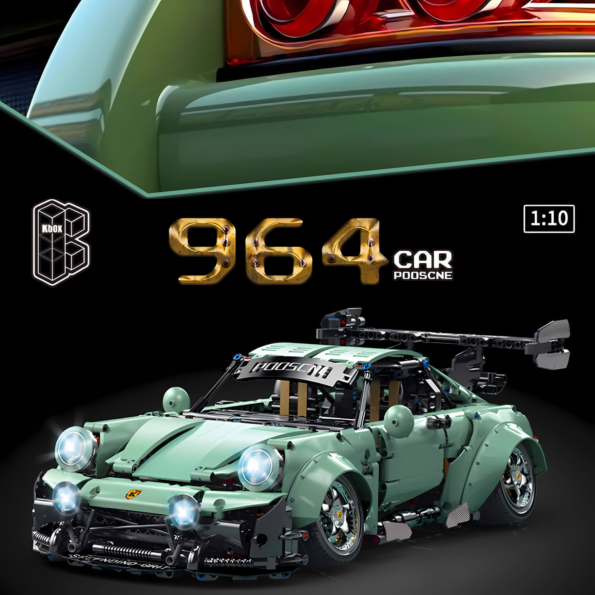 Tongshengju Building Blocks Toy 1:10 964 Model Sports Car