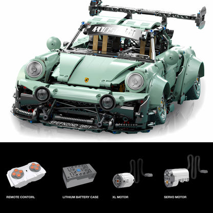 dynamic version of kbox 10220 porsche 964 building blocks model toy car