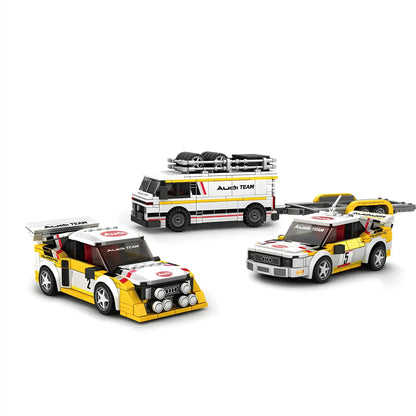 static version of powerblock pb8812 wrc rally hb audi team sports car building blocks set model car 