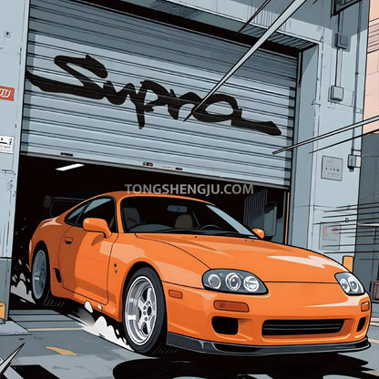 happy build powerbuild pb8815 toyota supra a80 sports car building set model car compatible with lego speed champions series