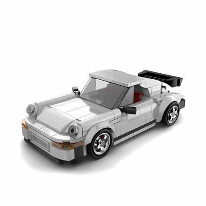 static version of happy build powerblock pb8816 timeless series porsche retro 993 model car building blocks toy