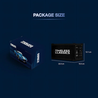 package size of happy build powerblock timeless series pb8818 shellby cobra sports car model building blocks set 