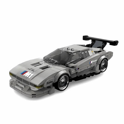 static version of happy build powerblock timeless series pb8819 bmw m1 model car building blocks toy