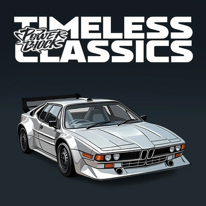 happy build powerblock timeless series pb8819 bmw m1 model car building blocks toy