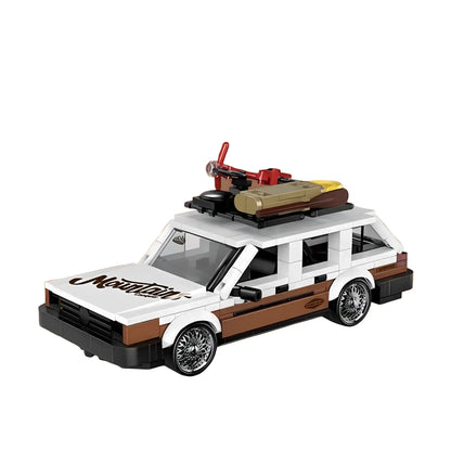 static version of happy build powerblock pb8824 santana station wagon sports car building blocks set model car
