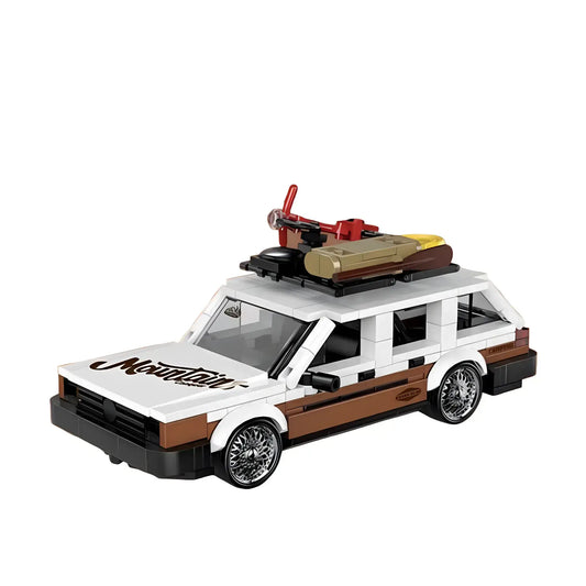 static version of happy build powerblock pb8824 santana station wagon sports car building blocks set model car