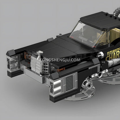 happy build powerblock pb8827 futuristic chariot sports car building blocks set model car futuristic vehicle mode front end