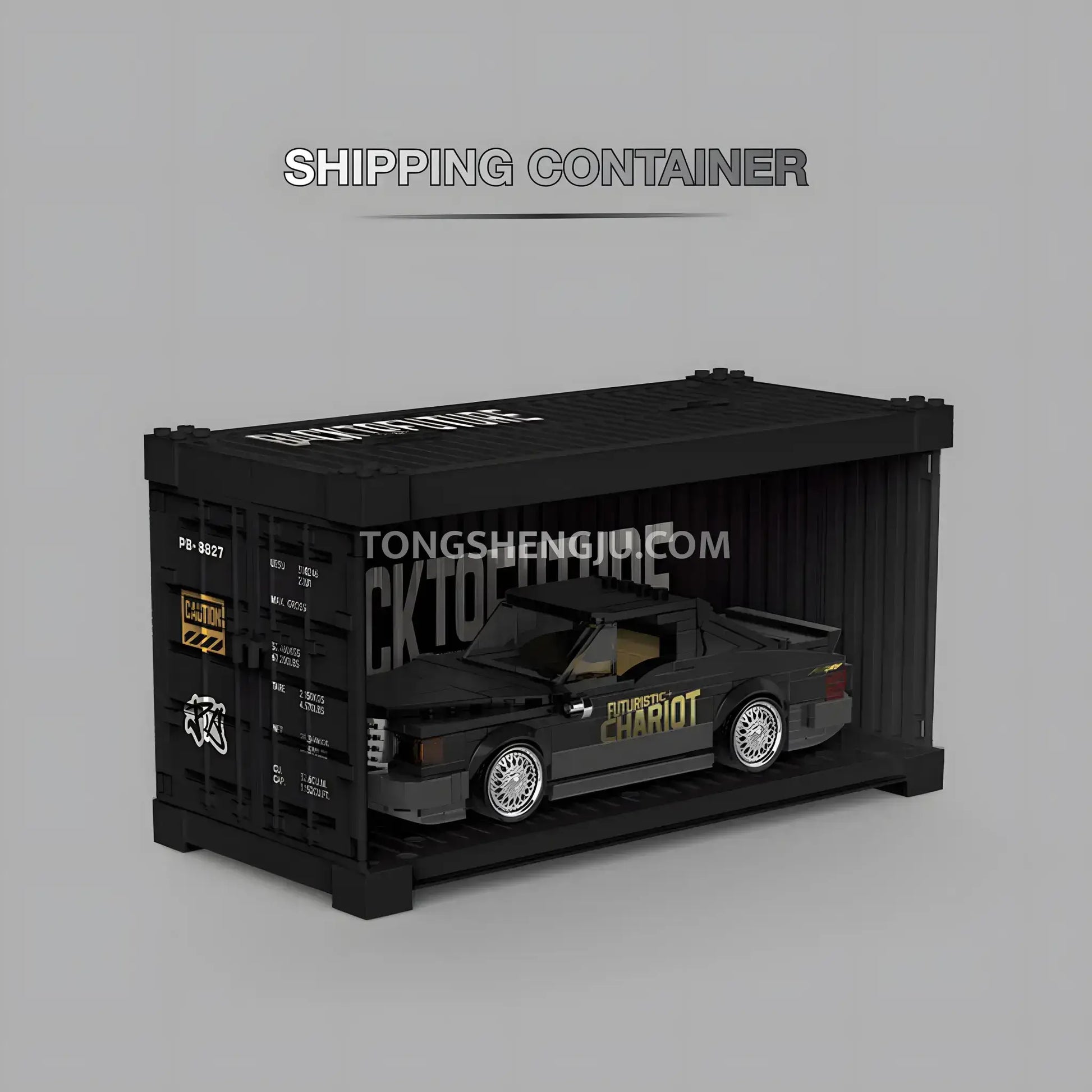 Tongshengju PowerBlock 2in1 Futuristic Chariot Sports Car Building Blo ...