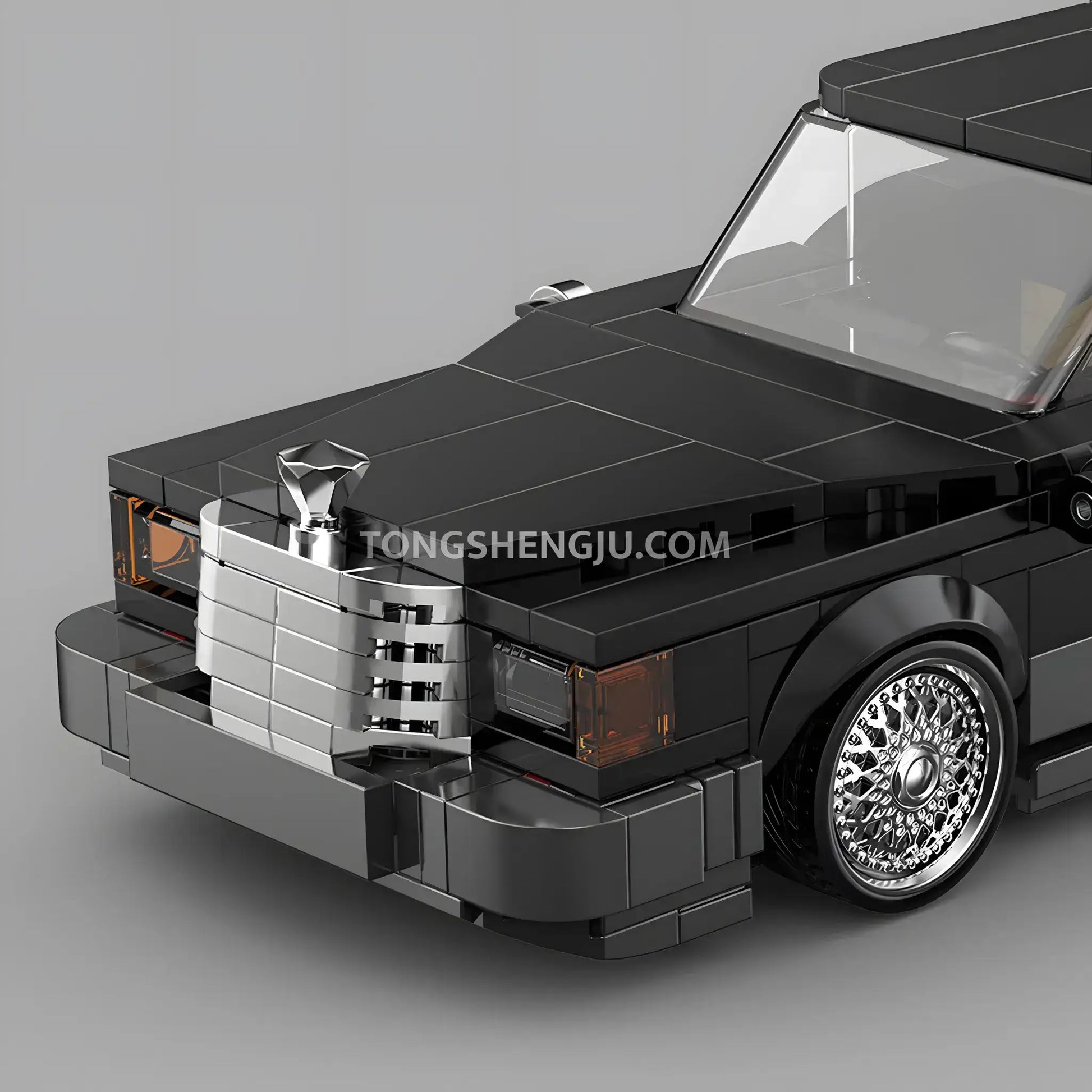 happy build powerblock pb8827 futuristic chariot sports car building blocks set model car traditional vechicle mode front end