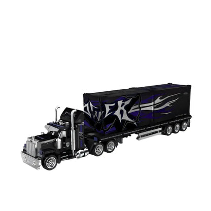 static version of happy build powerblock pb8829 gmc heavy duty truck sports car building blocks set model car