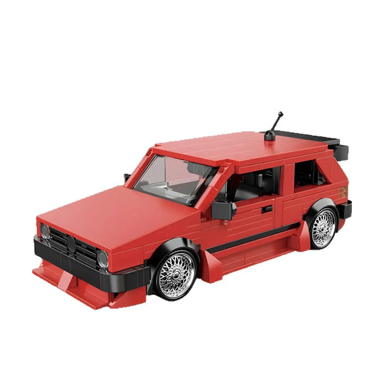 static version of happy build powerblock pb8839 golf mk2 sports car building blocks set model car
