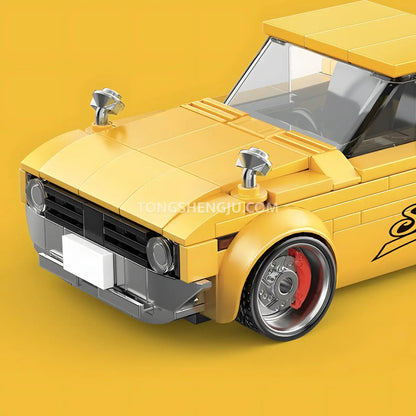 happy build power block pb8842 freedom cruiser vintage pickup trucks building blocks set model car front end