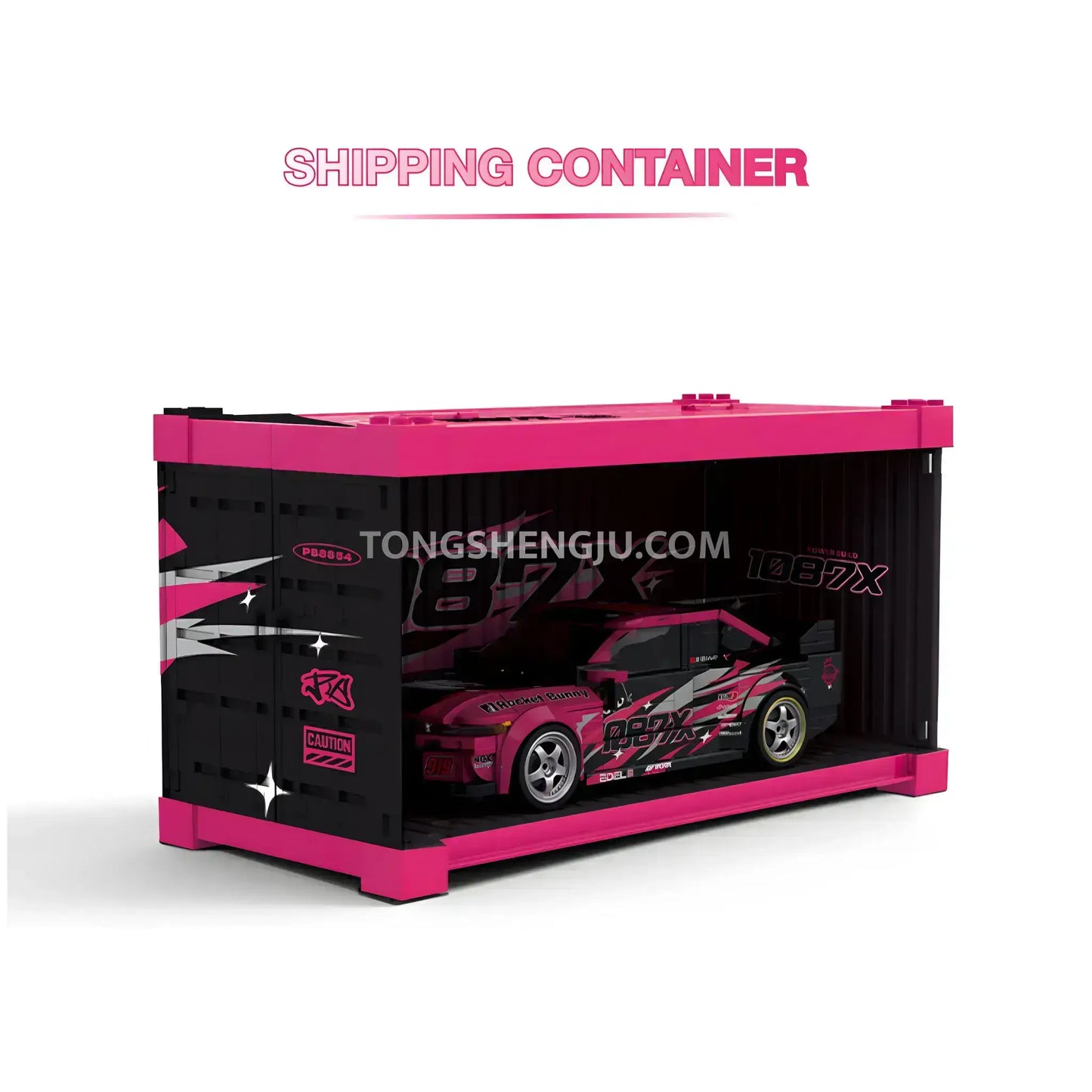 shipping container of happy build powerbuild pb8854 1087x toyota gtr r32 sports car building set model car