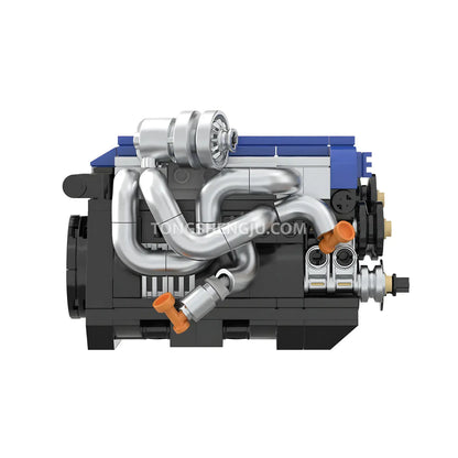happybuild powerbuild pb8869a sokun 2jz gte mini engine model car bulding blocks set simulated mechanical linkage