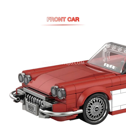 front car of happybuild powerbuild pb8828 3in1 crimson revival car building set model car