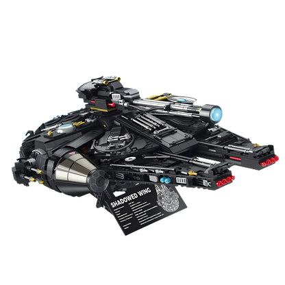 static version of shuanggao 60529 shadowed wing millennium falcon model star wars building blocks toy