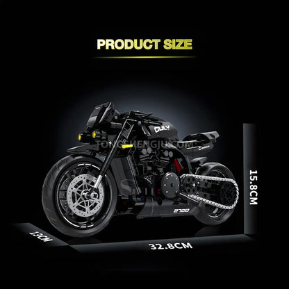 product size of shuanggao 60533 yamaha vmax model motorcycle building blocks toy