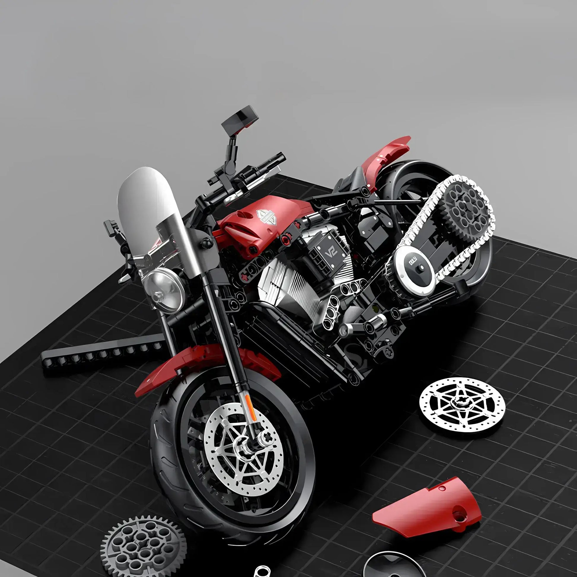 Tongshengju Halei Softail Slim (542PCS) Motorcycle Building Blocks Tongshengju Halei Softail Slim (542PCS) Motorcycle Building Blocks