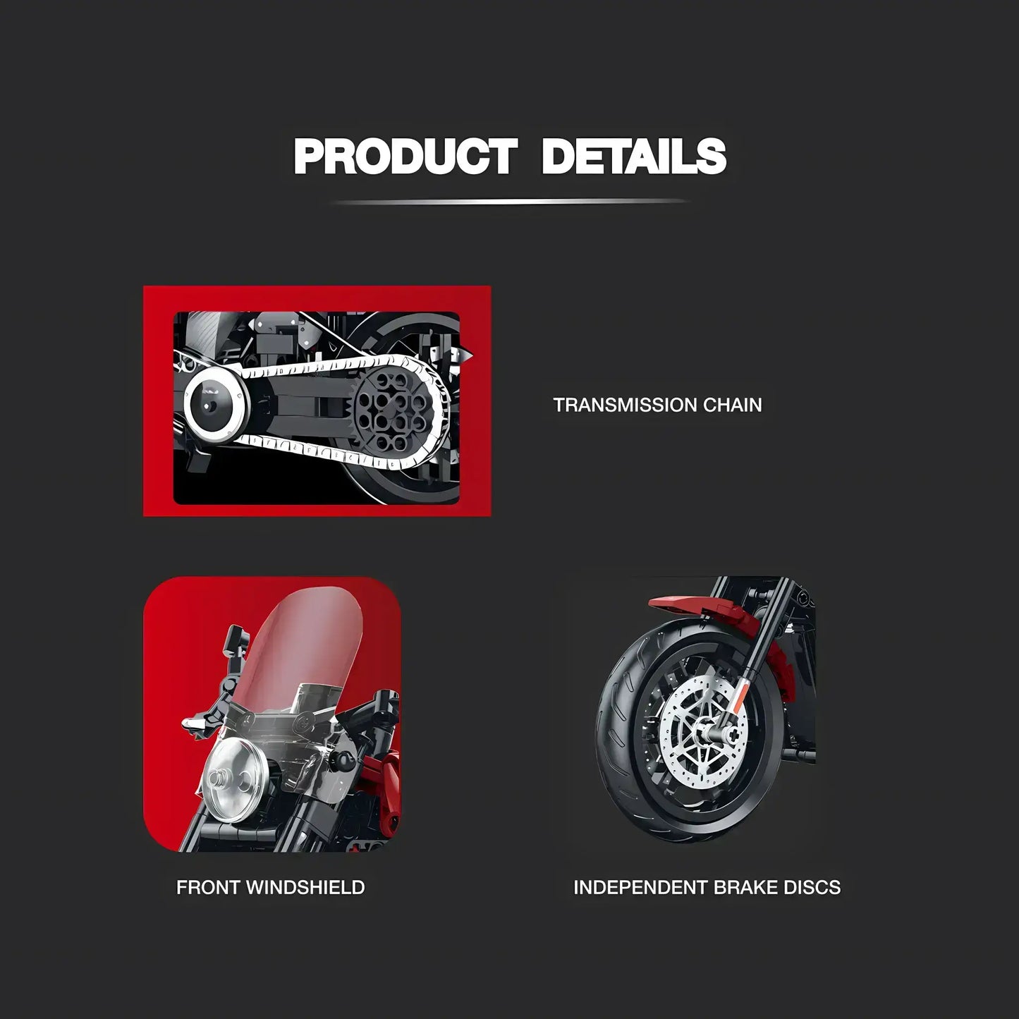 product details of shuanggao 60534 harley davidson softail slim model motorcycle building blocks toy