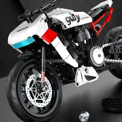 shuanggao 60537 halei pan america motorcycle building blocks set model creative blocks assembly