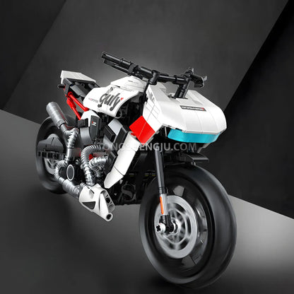 side view of shuanggao 60537 halei pan america motorcycle building blocks set model 