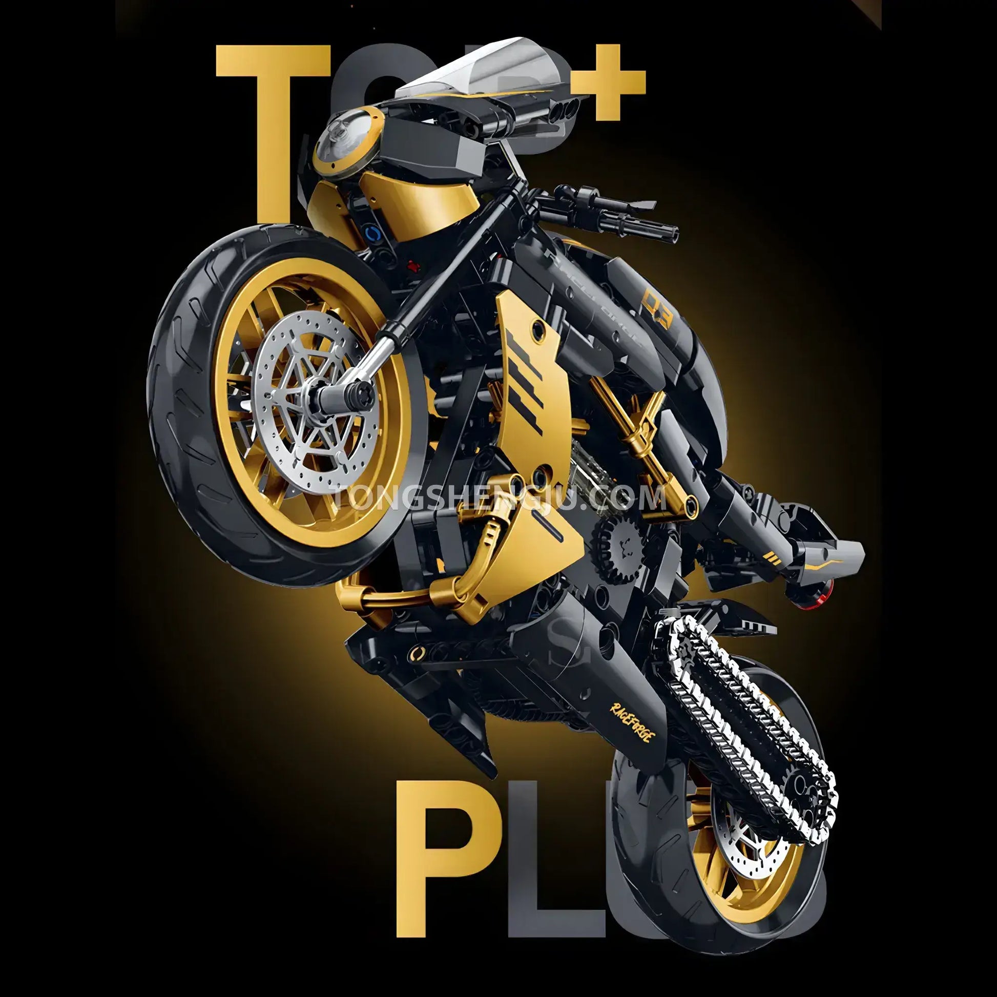 shuanggao 60538 mv agusta technic motorcycle building blocks set model motorcycle raceforge top speed series