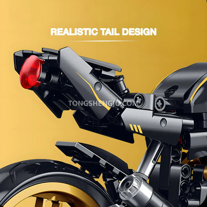 shuanggao 60538 mv agusta technic motorcycle building blocks set model motorcycle realistic tail design