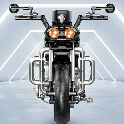 front view of shuanggao 60527 bentian cub building blocks model toy motorcycle