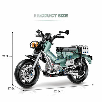 product size of shuanggao 60527 bentian cub building blocks model toy motorcycle