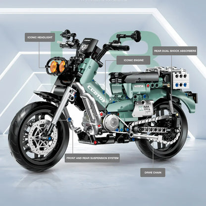 product structure analysis of shuanggao 60527 bentian cub building blocks model toy motorcycle