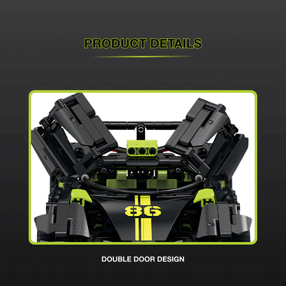 product details of shuanggao bugatti v16 building blocks model toy car double door design