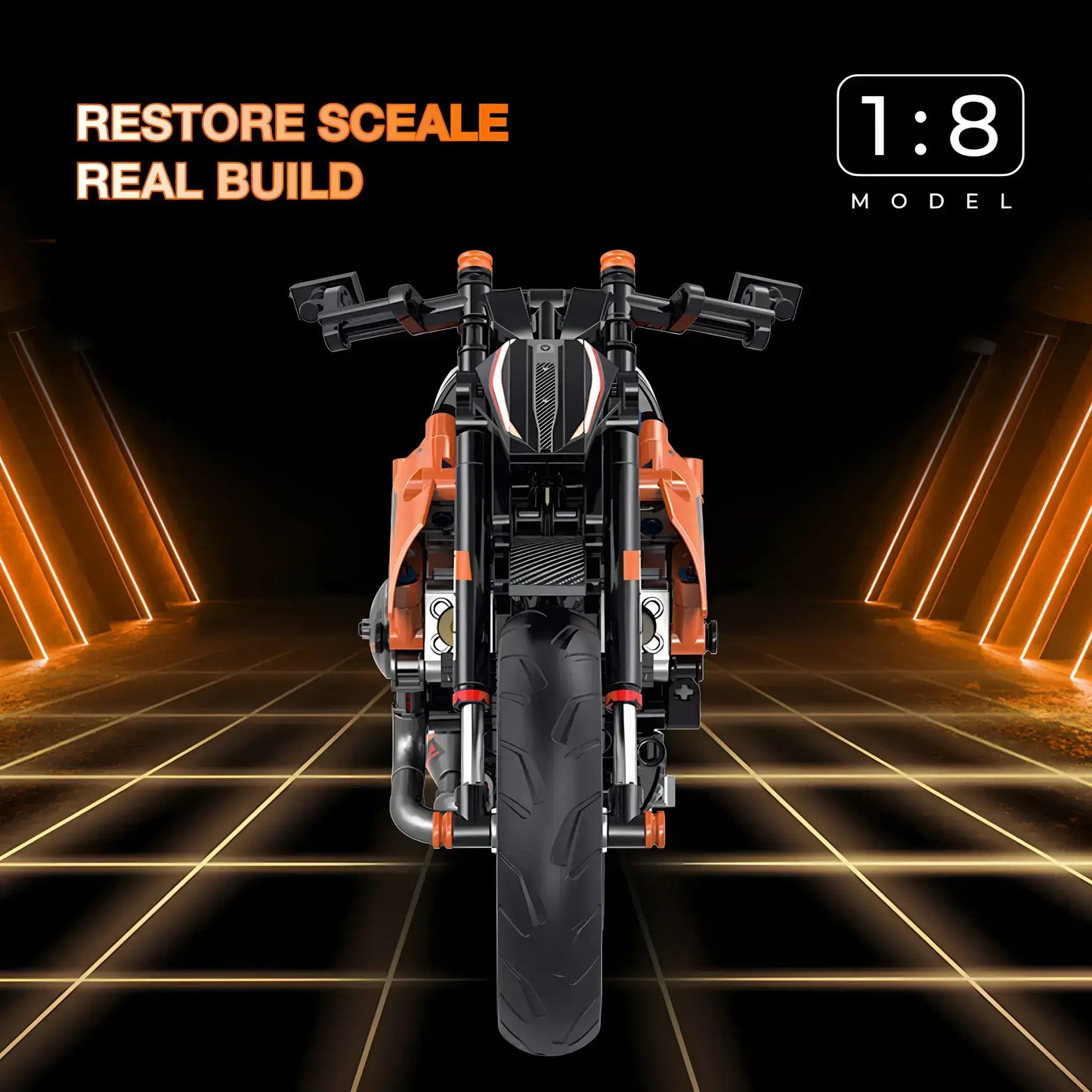 shuanggao 60501 super duke 1290 model motorcycle building blocks toy restore scale real build