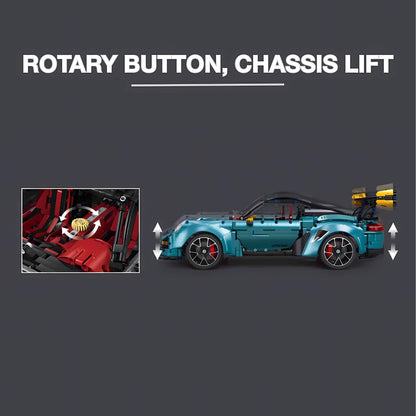 product details of taigaole blue 911 gt2rs building blocks model toy car rotary button and chassis lift