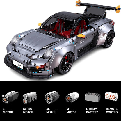 dynamic version of taigaole sliver 911 gt2rs building blocks model toy car