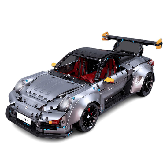 static version of taigaole sliver 911 gt2rs building blocks model toy car