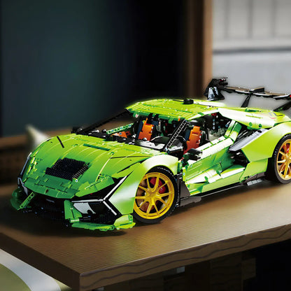 taigaole t5046 lamborghini svj model car building blocks toy 1/6 scale restore