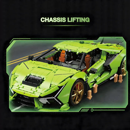 taigaole t5046 lamborghini svj model car building blocks toy chassis lifting