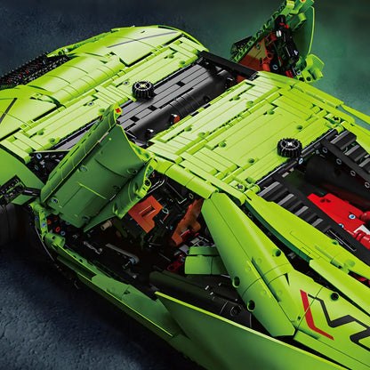 taigaole t5046 lamborghini svj model car building blocks toy classic scissor door